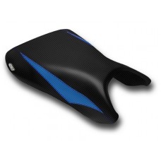 LUIMOTO (Raven Edition) Rider Seat Covers for the YAMAHA YZF-R6 (03-05) and YZF-R6S (06-09)